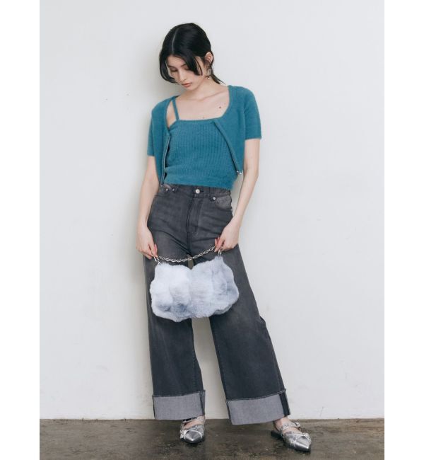 MURUA「ターンアップカットオフデニム」|デニム|