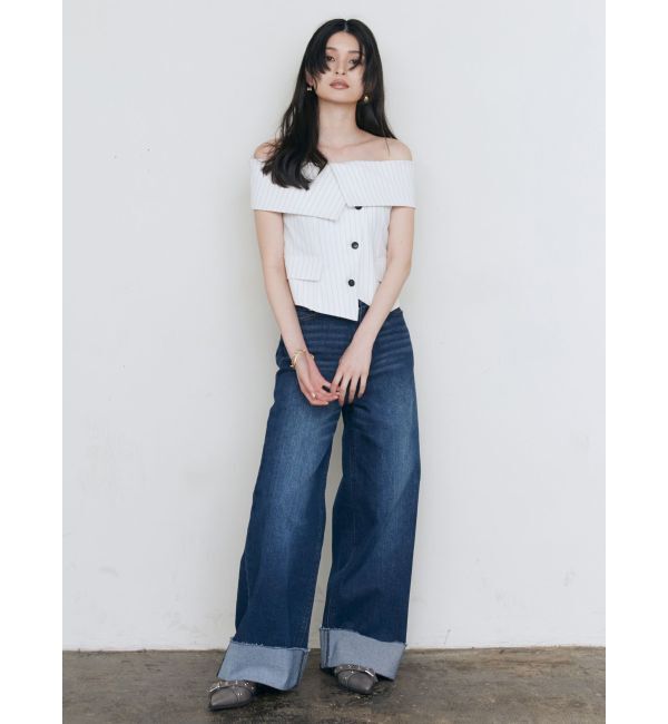 MURUA「ターンアップカットオフデニム」|デニム|