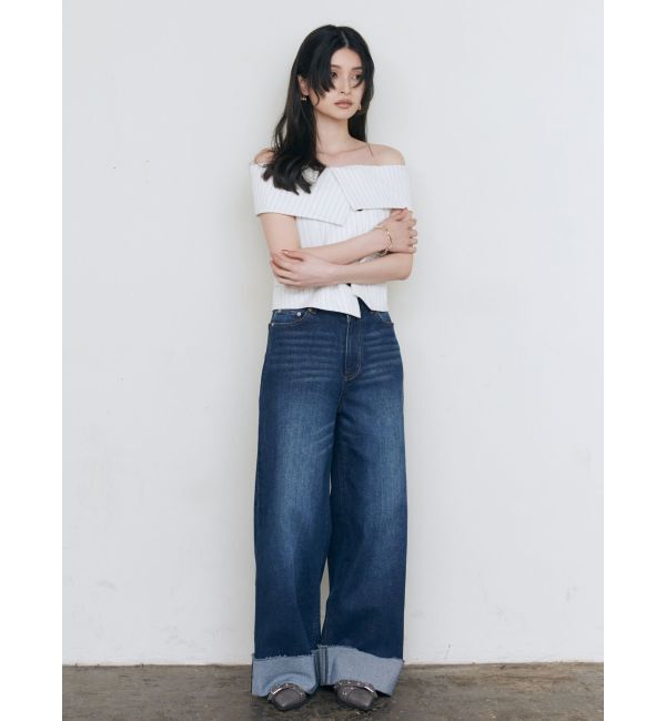 MURUA「ターンアップカットオフデニム」|デニム|