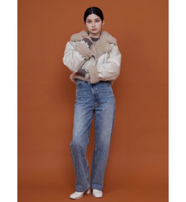 MURUA「ランダムホットフィックスデニム」|デニム|