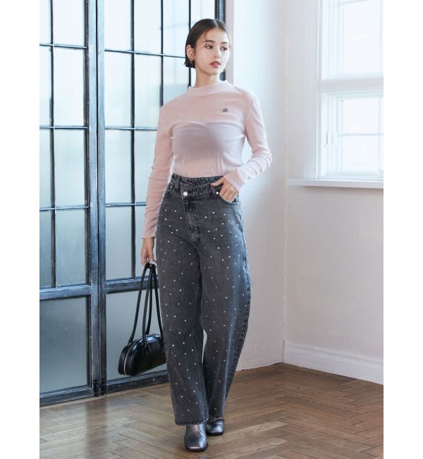 MURUA「ランダムホットフィックスデニム」|デニム|