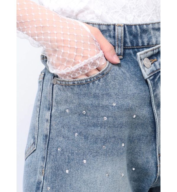 MURUA「ランダムホットフィックスデニム」|デニム|