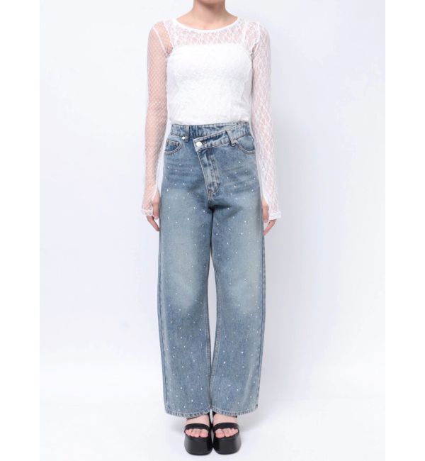 MURUA「ランダムホットフィックスデニム」|デニム|