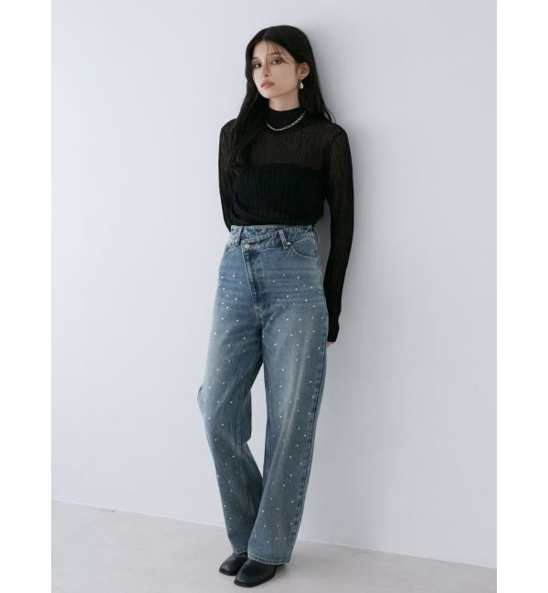 MURUA「ランダムホットフィックスデニム」|デニム|