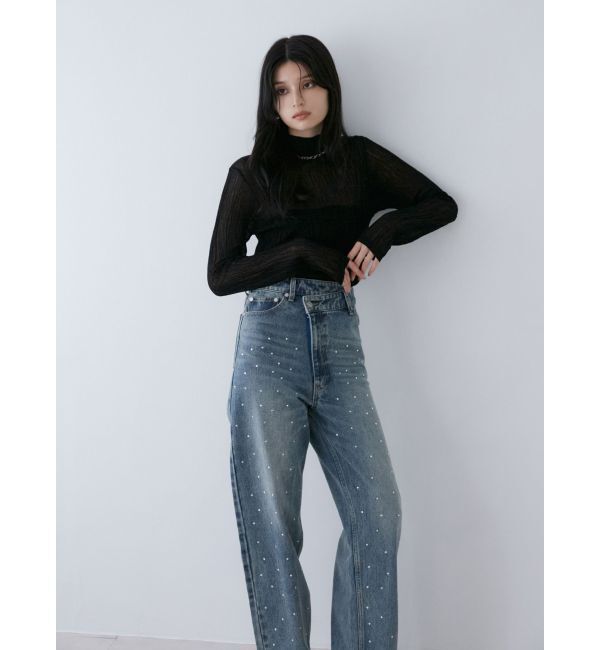 MURUA「ランダムホットフィックスデニム」|デニム|