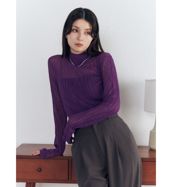 MURUA「ウェーブシアーニット」|ニット・セーター|