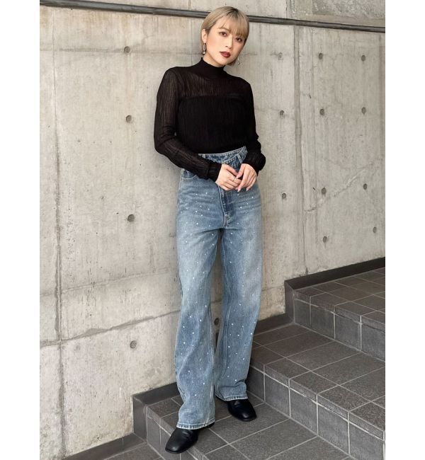 MURUA「ウェーブシアーニット」|ニット・セーター|