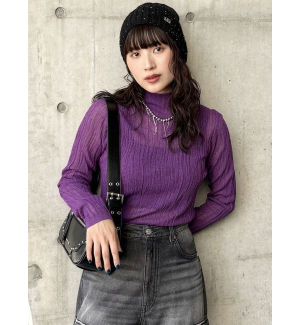 MURUA「ウェーブシアーニット」|ニット・セーター|