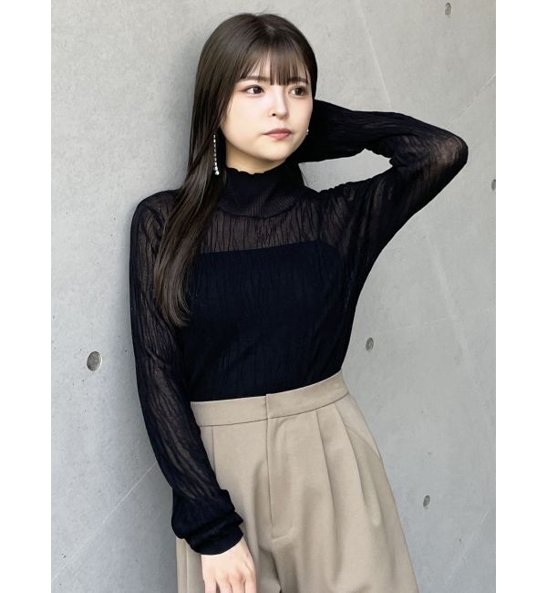 MURUA「ウェーブシアーニット」|ニット・セーター|