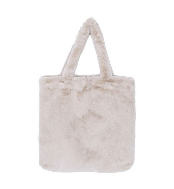 MURUA「フェイクファーロゴトートバッグ」|トートバッグ|