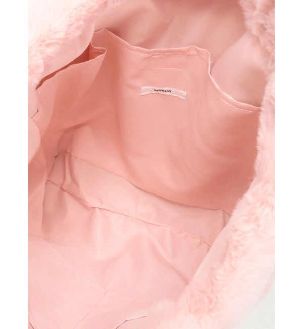 MURUA「フェイクファーロゴトートバッグ」|トートバッグ|