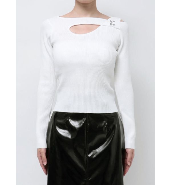 MURUA「フロントオープンリブニット」|ニット・セーター|