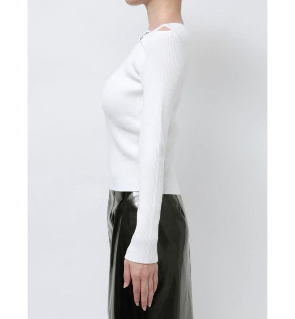 MURUA「フロントオープンリブニット」|ニット・セーター|