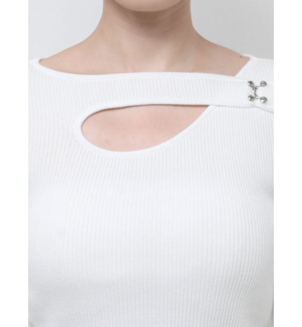 MURUA「フロントオープンリブニット」|ニット・セーター|