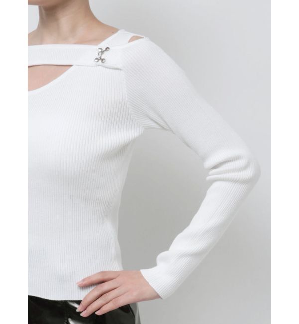 MURUA「フロントオープンリブニット」|ニット・セーター|