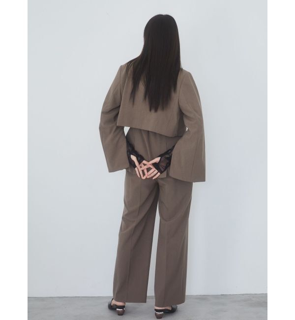 MURUA「ヘムアタッチメントショートジャケット【セットアップ着用可】」|テーラードジャケット|