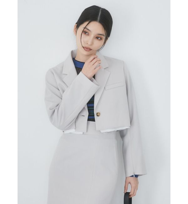 MURUA「ヘムアタッチメントショートジャケット【セットアップ着用可】」|テーラードジャケット|