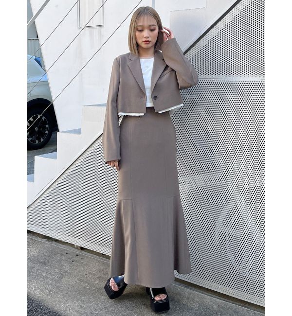 MURUA「ヘムアタッチメントショートジャケット【セットアップ着用可】」|テーラードジャケット|