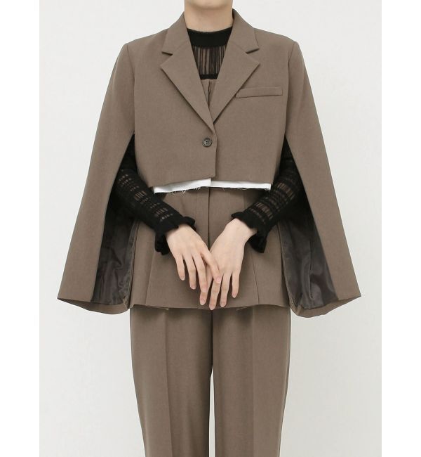 MURUA「ヘムアタッチメントショートジャケット【セットアップ着用可】」|テーラードジャケット|
