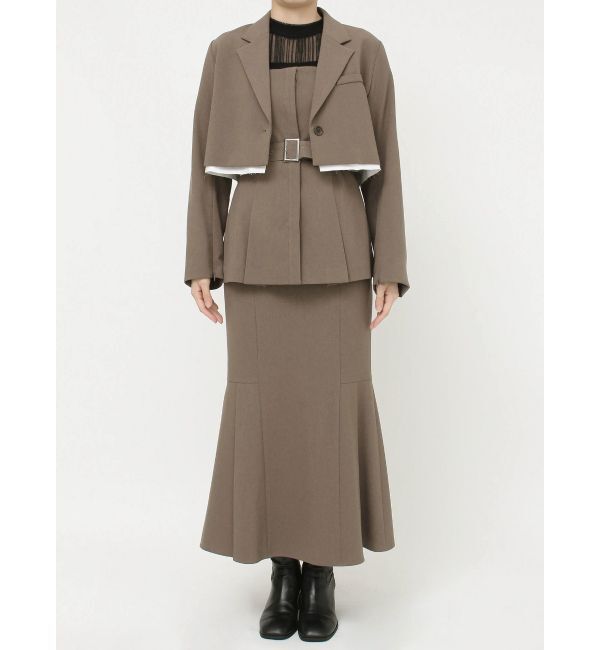 MURUA「ヘムアタッチメントショートジャケット【セットアップ着用可】」|テーラードジャケット|