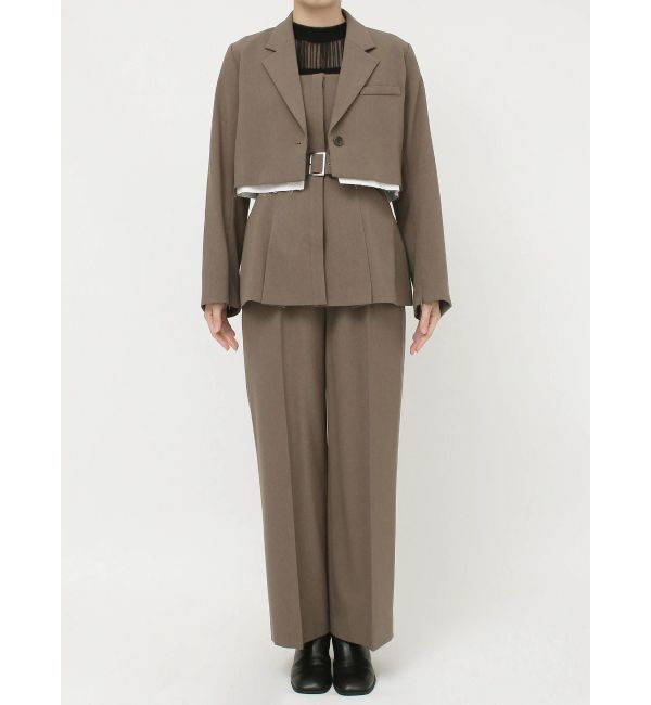 MURUA「ヘムアタッチメントショートジャケット【セットアップ着用可】」|テーラードジャケット|