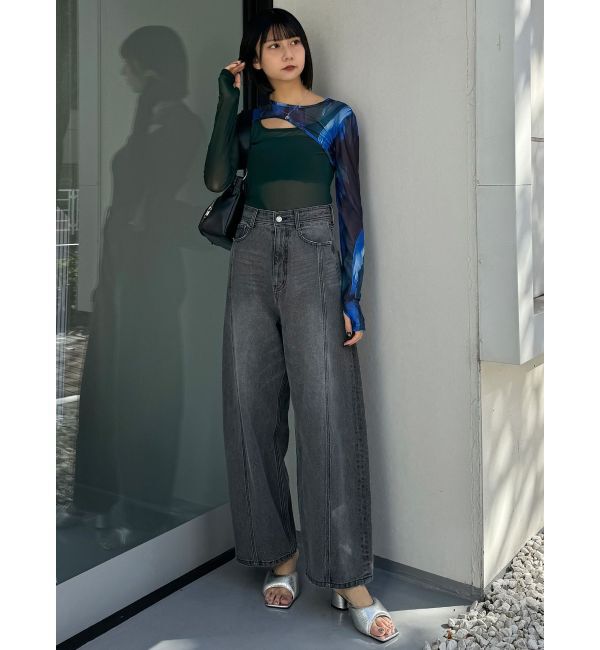 MURUA「カラーブロックシアートップス」|Tシャツ・カットソー|