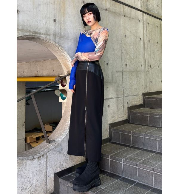 MURUA「カラーブロックシアートップス」|Tシャツ・カットソー|