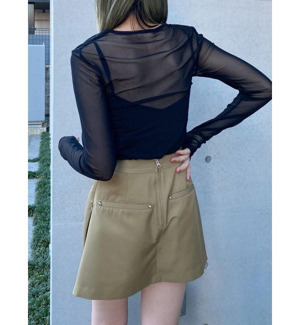 MURUA「カラーブロックシアートップス」|Tシャツ・カットソー|