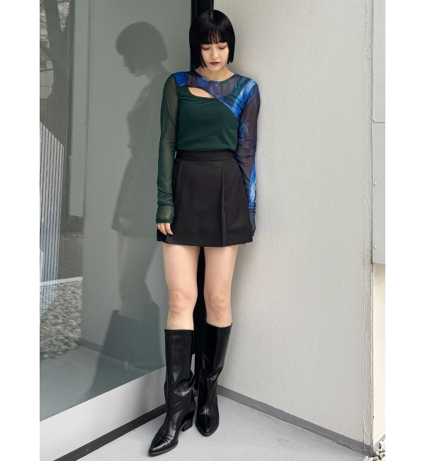 MURUA「カラーブロックシアートップス」|Tシャツ・カットソー|