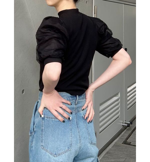 MURUA「ドッキングチュールトップス」|Tシャツ・カットソー|