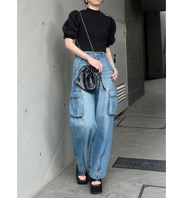 MURUA「ドッキングチュールトップス」|Tシャツ・カットソー|