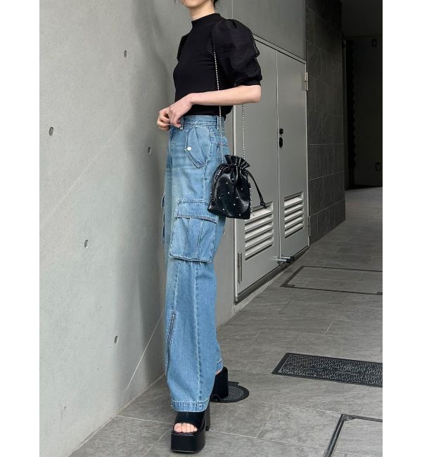 MURUA「ドッキングチュールトップス」|Tシャツ・カットソー|