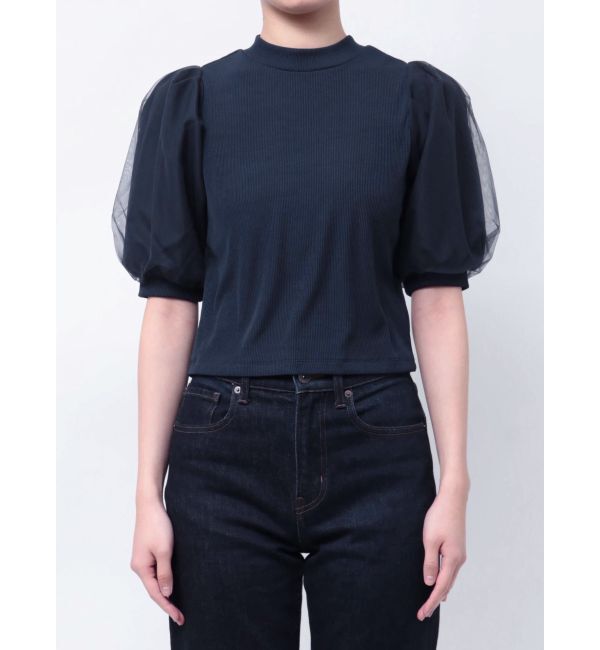 MURUA「ドッキングチュールトップス」|Tシャツ・カットソー|