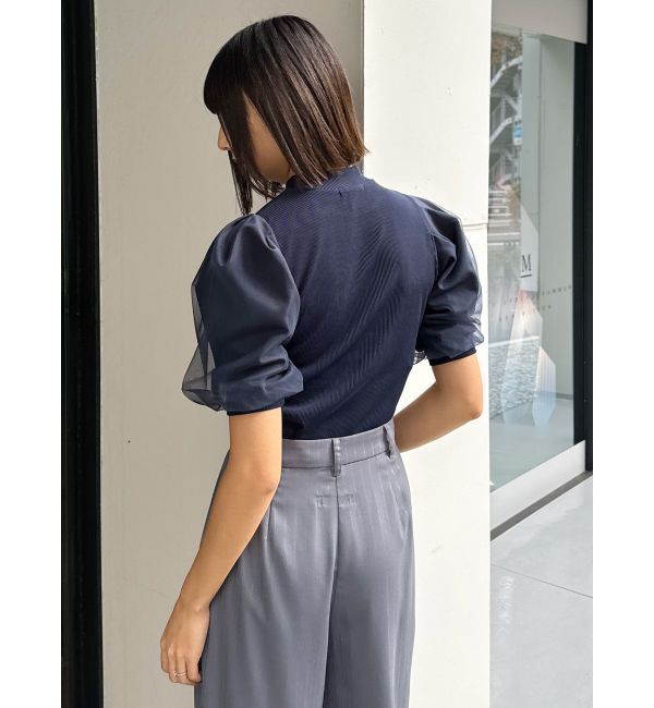 MURUA「ドッキングチュールトップス」|Tシャツ・カットソー|