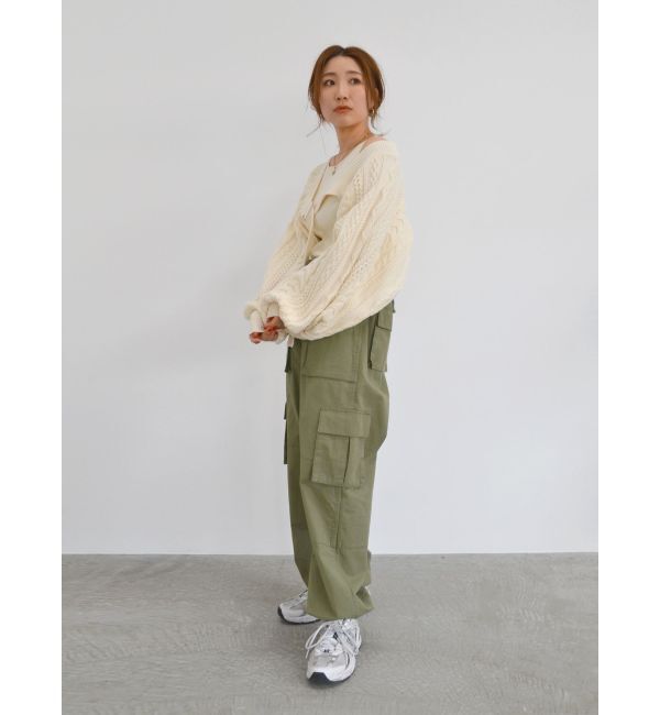 Ungrid「ケーブルニットボレロアンサンブル」|カーディガン|