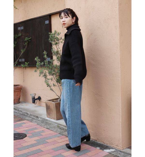 Ungrid「ダブルジップニットカーデ」|カーディガン|