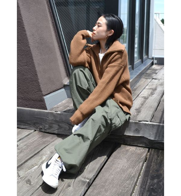 Ungrid「ダブルジップニットカーデ」|カーディガン|