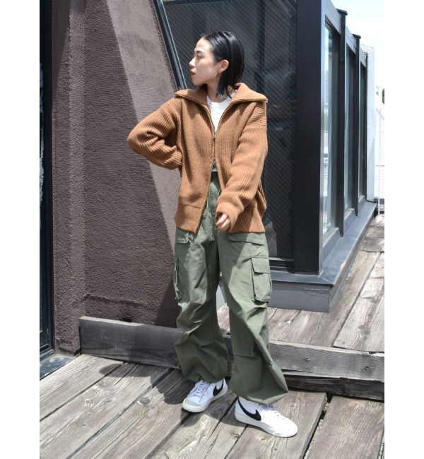 Ungrid「ダブルジップニットカーデ」|カーディガン|