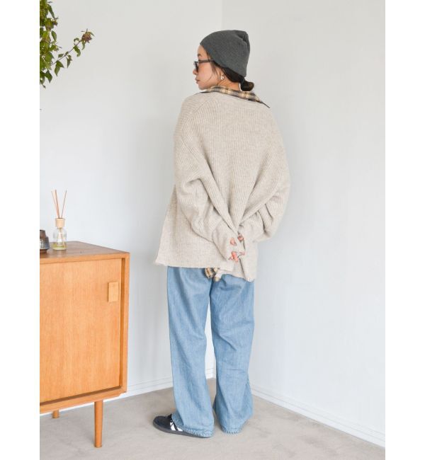 Ungrid「ミドル丈ニットカーデ」|カーディガン|