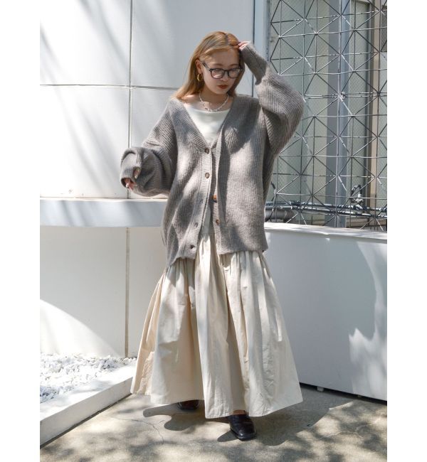 Ungrid「ミドル丈ニットカーデ」|カーディガン|