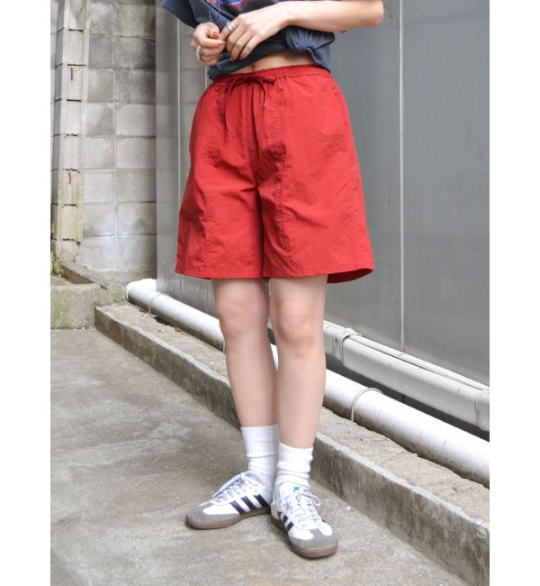 Ungrid「【WEB限定】ナイロン混ハーフパンツ」|その他|レッド