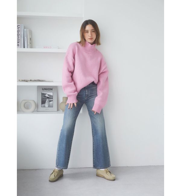 Ungrid「ハイネックボリュームカラーニット」|ニット・セーター|