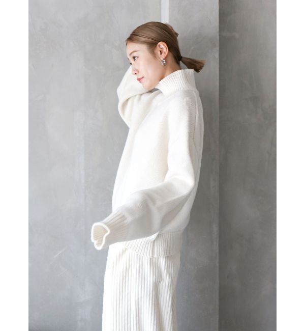 Ungrid「ハイネックボリュームカラーニット」|ニット・セーター|