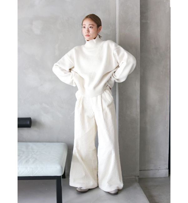 Ungrid「ハイネックボリュームカラーニット」|ニット・セーター|