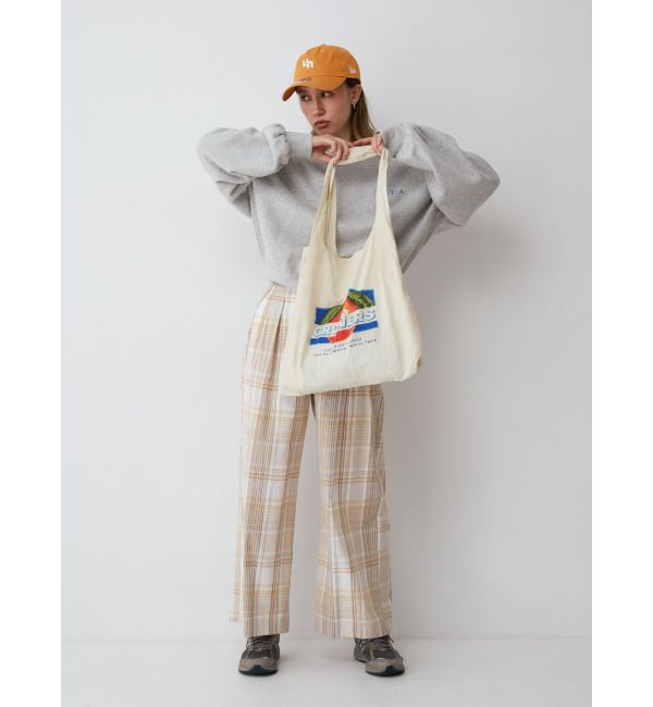 Ungrid「リネン混チェック柄パンツ」|その他|