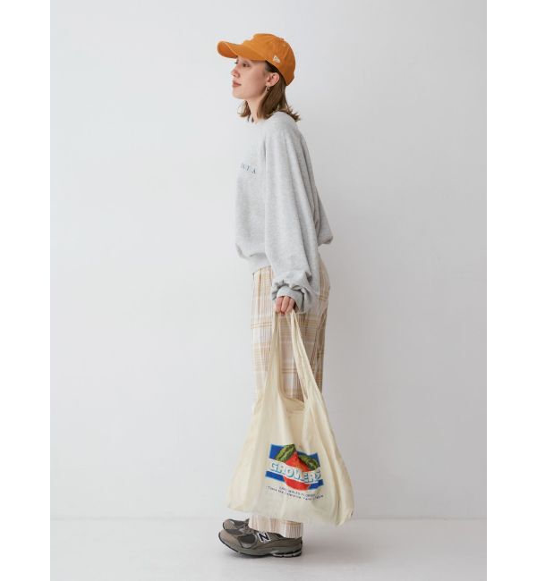 Ungrid「リネン混チェック柄パンツ」|その他|