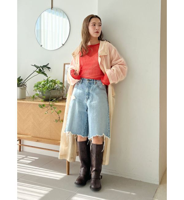 Ungrid「フードシアーコート」|その他|イエロー