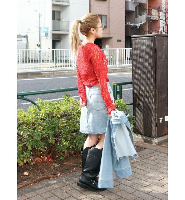 Ungrid「シアーレースロングスリーブTee」|Tシャツ・カットソー|