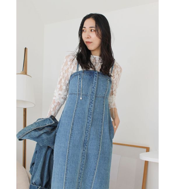 Ungrid「シアーレースロングスリーブTee」|Tシャツ・カットソー|