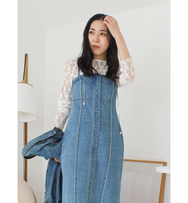 Ungrid「シアーレースロングスリーブTee」|Tシャツ・カットソー|